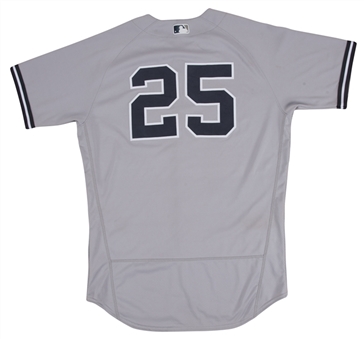 2018 Gleyber Torres Game Used/Photo Matched NY Yankees Road Jersey Used For 5 Games & 5 Home Runs-Youngest Yankee To Hit HRs In 3 Straight Games! (MLB Auth, Yankees-Steiner & Resolution Photomatching)